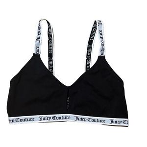 Juicy Couture Black Bralette Size Medium